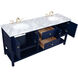 Metropolis 72 X 22 X 34 inch Blue Vanity Sink Set