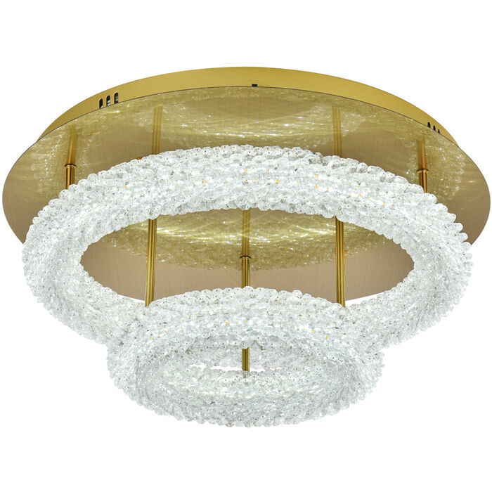 Bowen crystal flush mount top