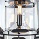 Monaco 4 Light 17 inch Flat Black Pendant Ceiling Light, Urban Classic