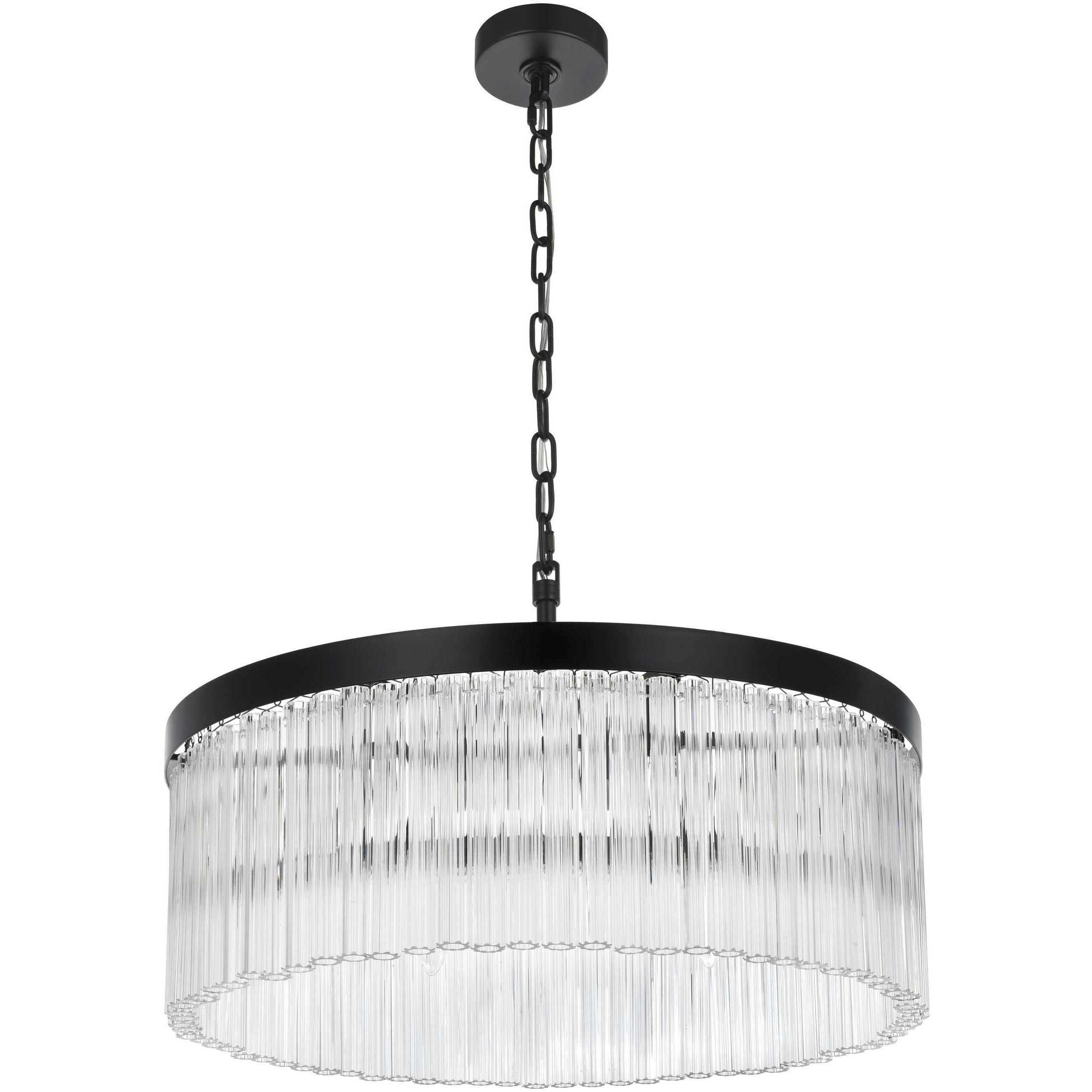 Harlow 6 Light 24 inch Black Chandelier Ceiling Light