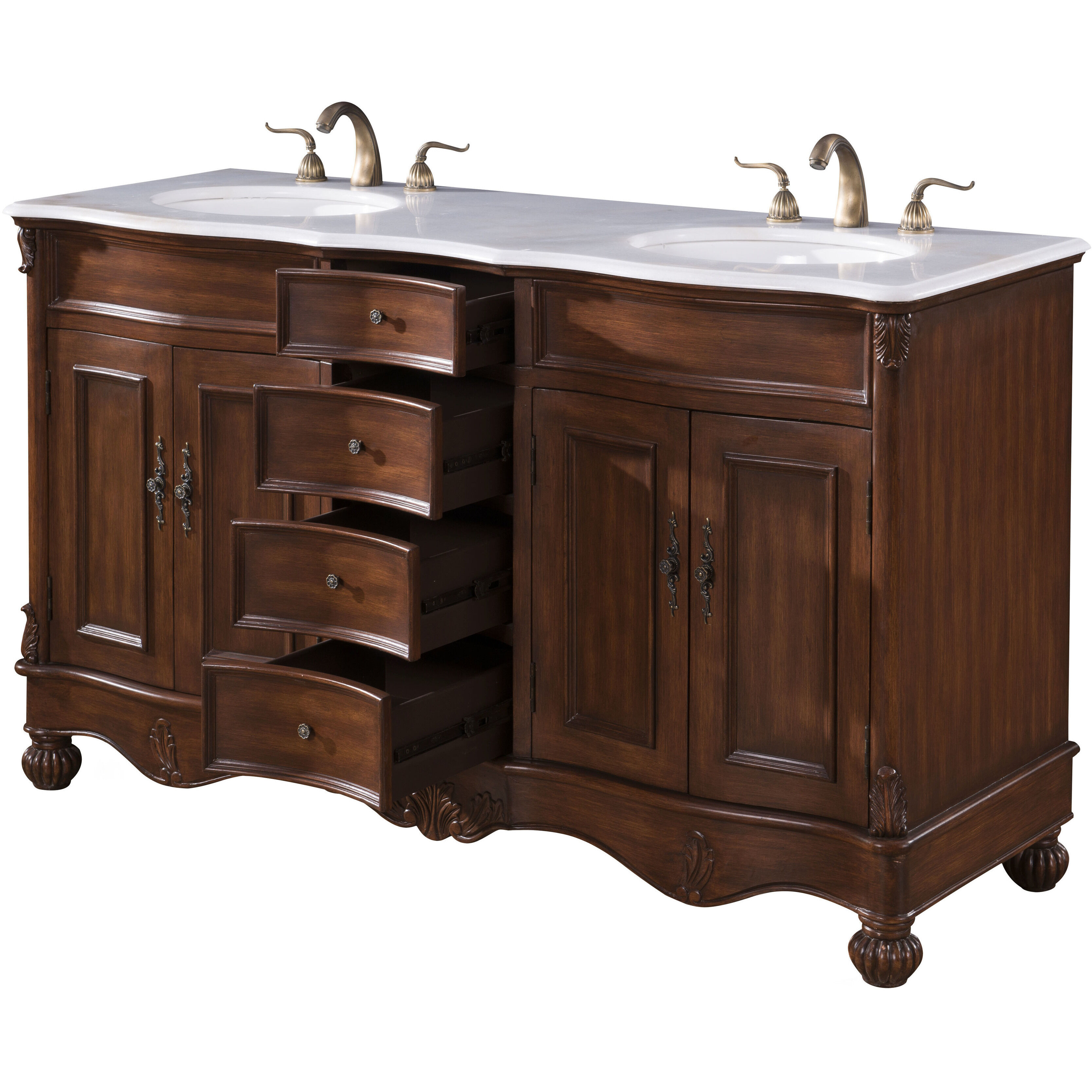 Windsor 60 X 35 inch Teak Vanity Set