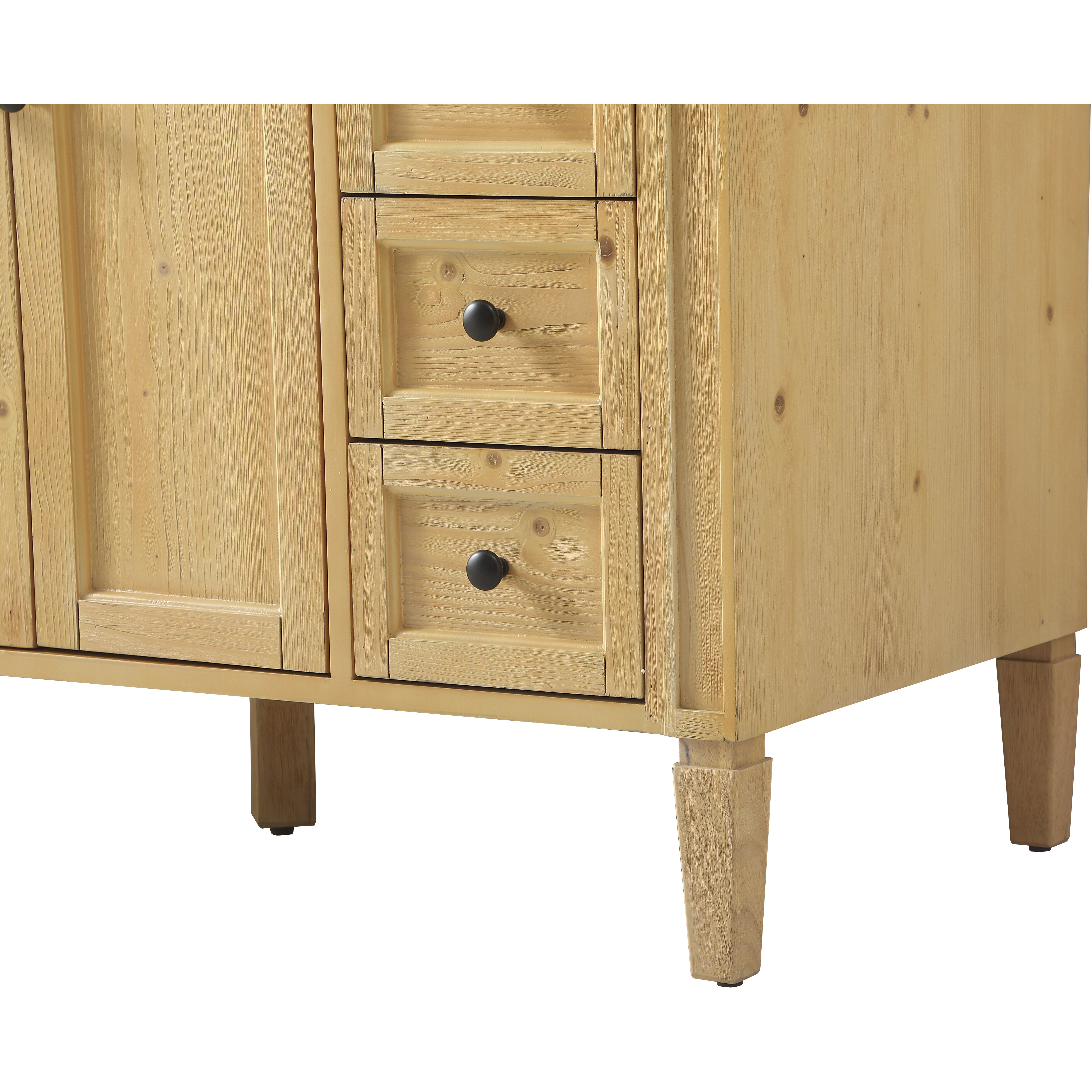 Park Avenue 48 X 21.5 X 35 inch Natural Wood Vanity Sink Set