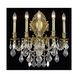 Monarch 5 Light 21 inch French Gold Wall Sconce Wall Light in Clear, Royal Cut