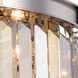 Sydney 6 Light 20 inch Polished nickel Flush Mount Ceiling Light in Golden Teak, Urban Classic