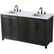 Alina 60 X 34 inch Chocolate Oak Bathroom Vanity Cabinet