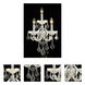 Maria Theresa 3 Light 12 inch White Wall Sconce Wall Light in Clear, Royal Cut