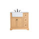 Franklin 36 X 22 X 35 inch Natural Wood Bathroom Vanity Cabinet