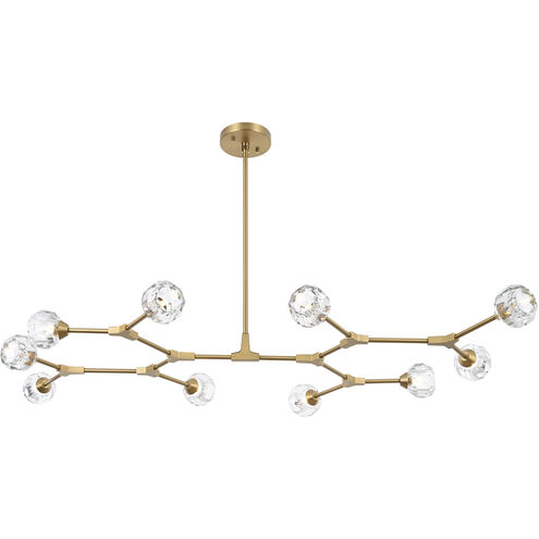 Zayne 10 Light 56 inch Gold Pendant Ceiling Light