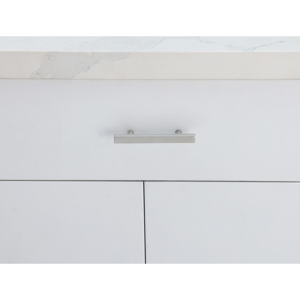 Dior Brushed Nickel Hardware Drawer Pull, Set of 10