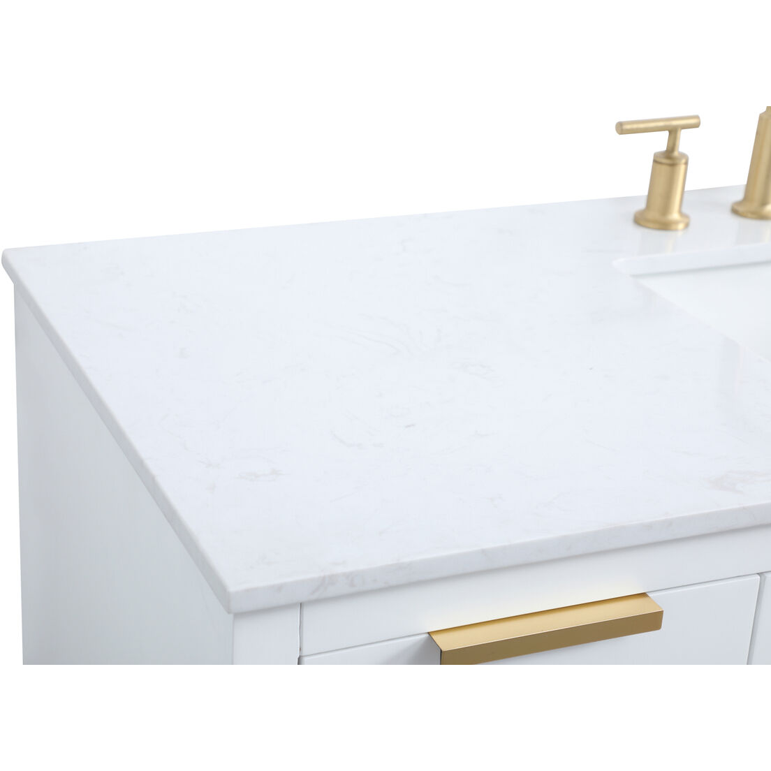 Blake 54 X 22 X 34 inch White Vanity Sink Set