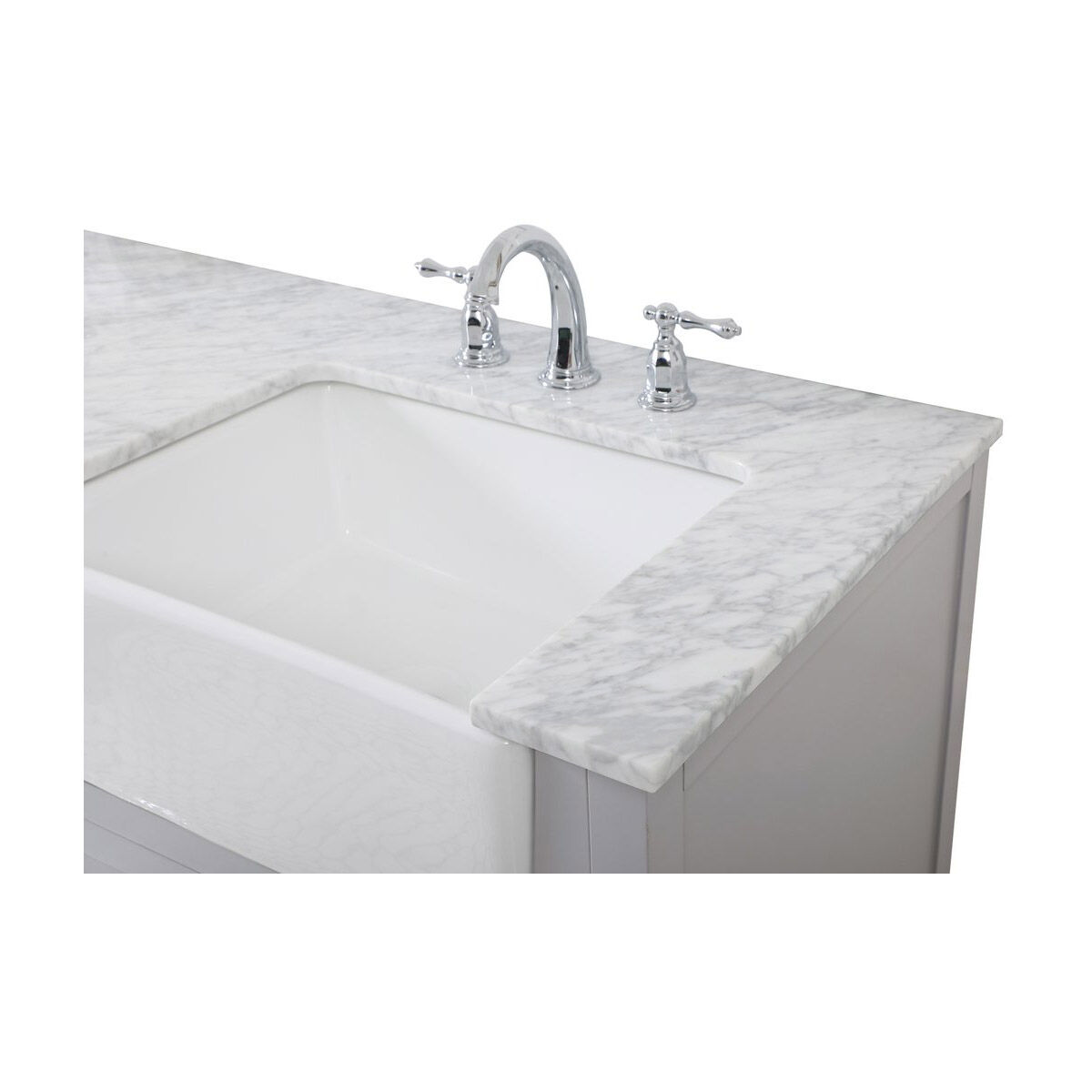 Franklin 60 X 22 X 35 inch Grey Bathroom Vanity Cabinet