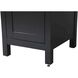 Irene Black Bathroom Storage Cabinet