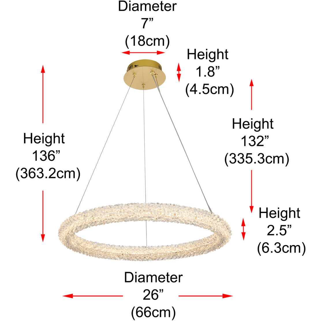 Bowen 1 Light 26 inch Satin Gold Chandelier Ceiling Light