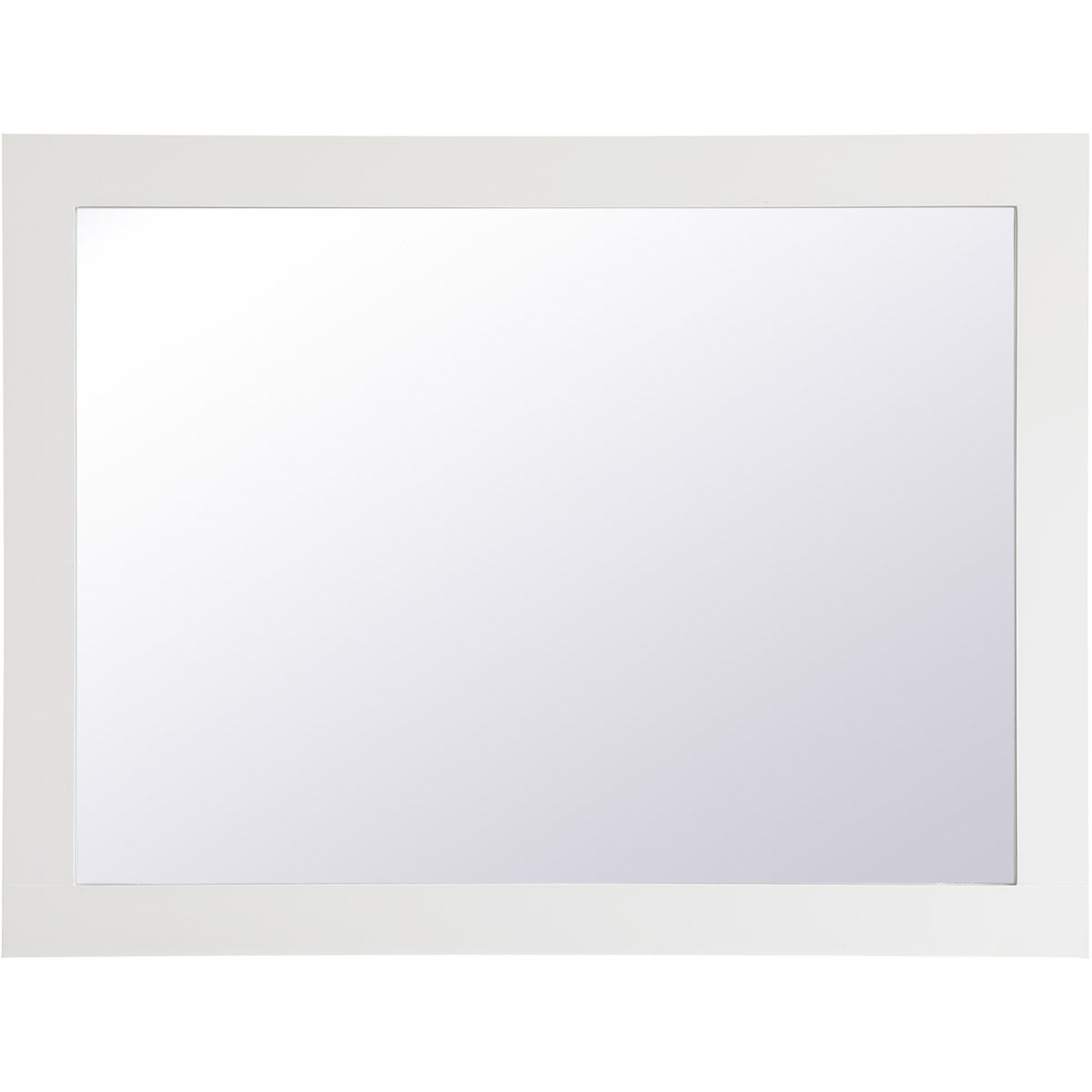 Aqua 36 X 27 inch White Wall Mirror