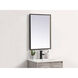 Pier 30 X 18 inch Black LED Mirror