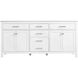 Lewis 72 X 22 X 34 inch White Vanity Sink Set