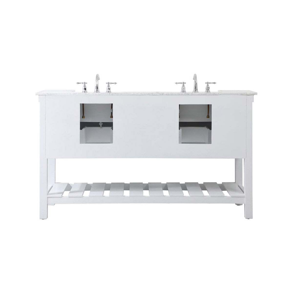 Clement 60 X 22 X 34 inch White Bathroom Vanity Cabinet