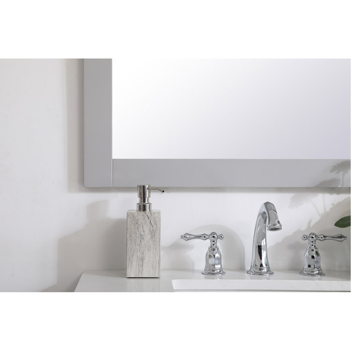 Aqua 36 X 30 inch Grey Wall Mirror