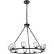 Cadence 9 Light 32 inch Black Chandelier Ceiling Light