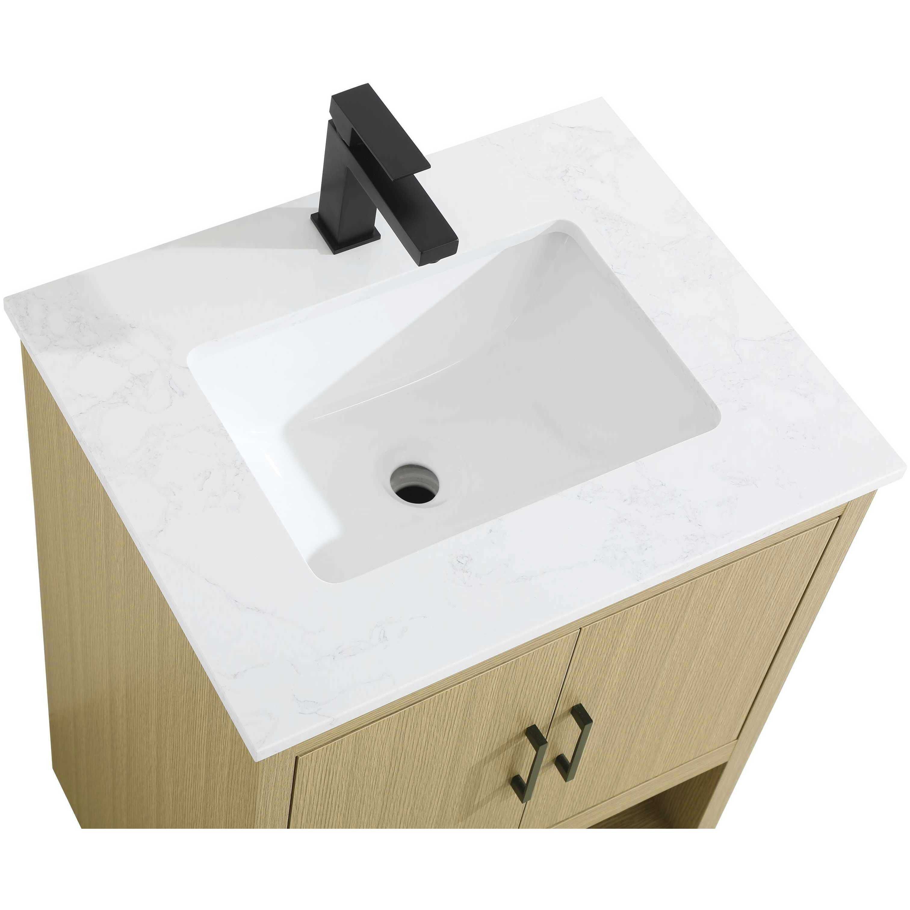 Ira 24 X 34 inch Honey Brown Bathroom Vanity Cabinet