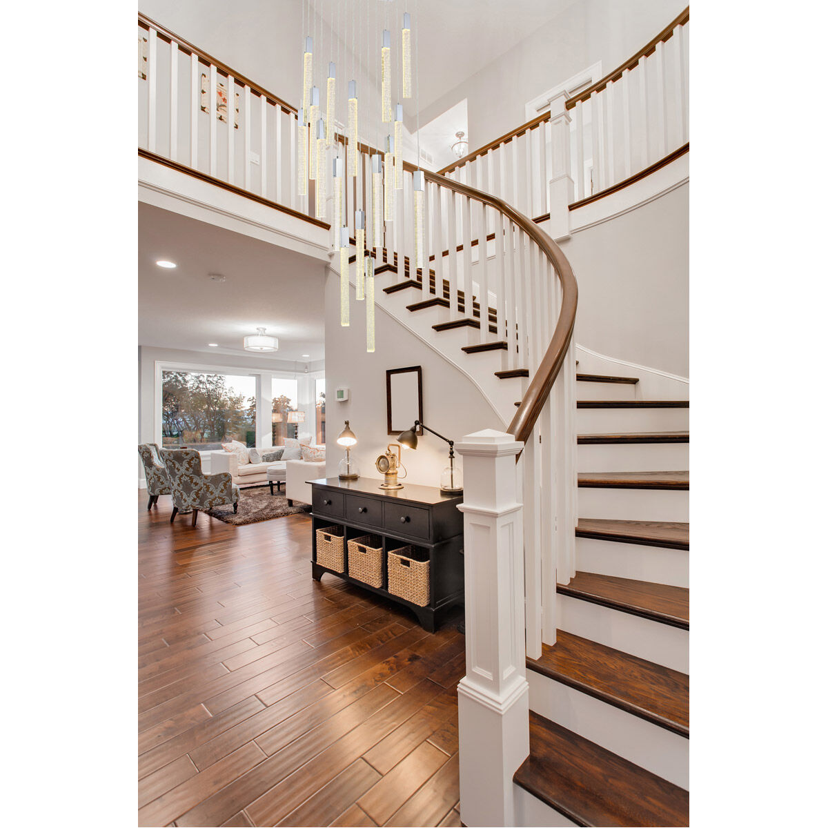 Weston 16 Light 30 inch Chrome Pendant Ceiling Light