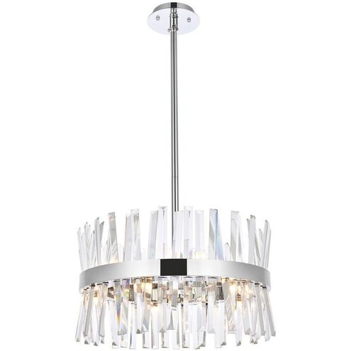 Serephina 10 Light 20 inch Chrome Pendant Ceiling Light