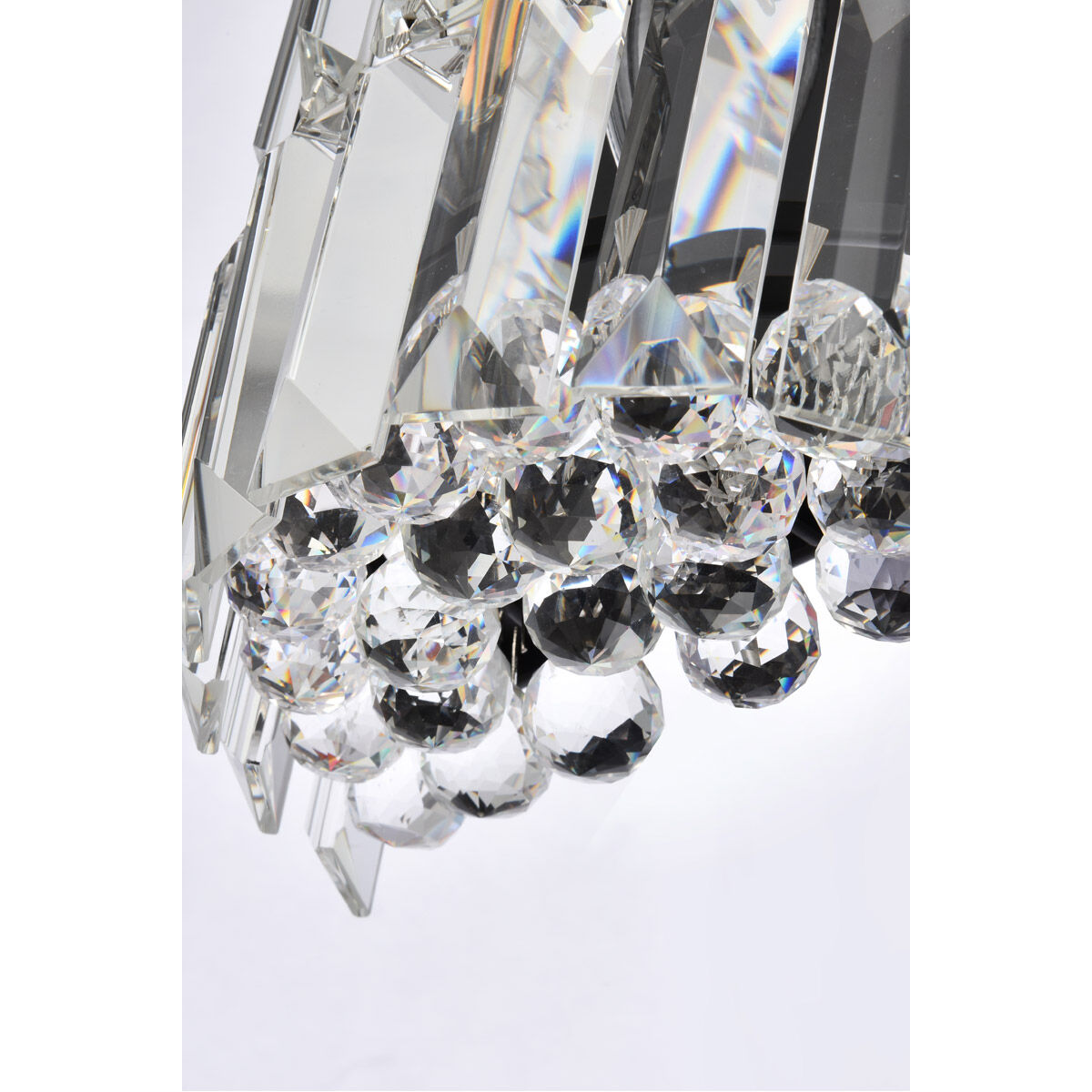 Maxime 2 Light 4 inch Black and Clear Wall Sconce Wall Light