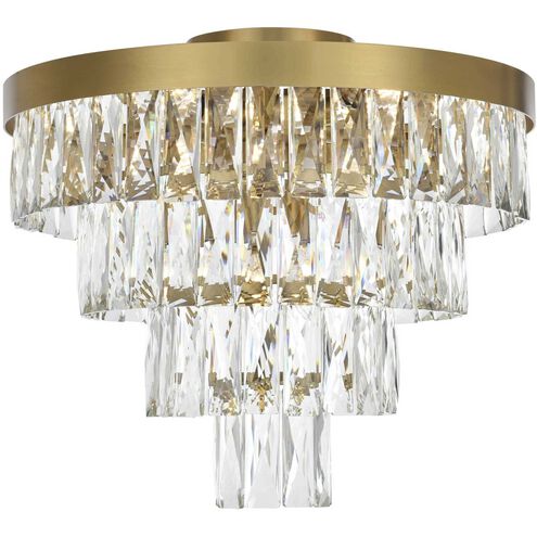 Josephine 6 Light 18 inch Satin Gold Flush Mount Ceiling Light