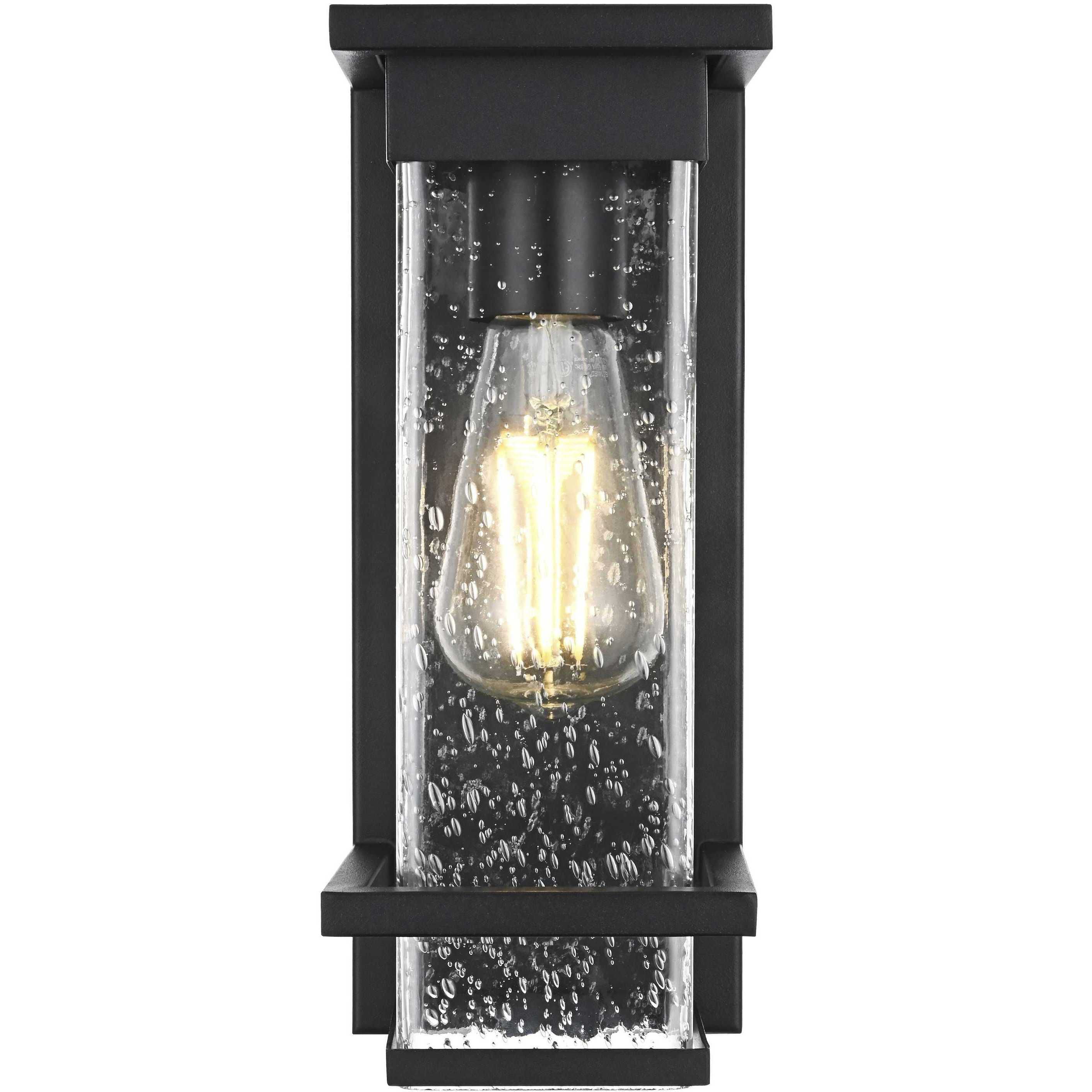 Harper 1 Light 12 inch Black Outdoor Wall Sconce