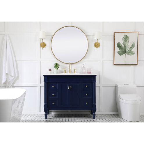 Lexington 42 X 22 X 35 inch Blue Vanity Sink Set