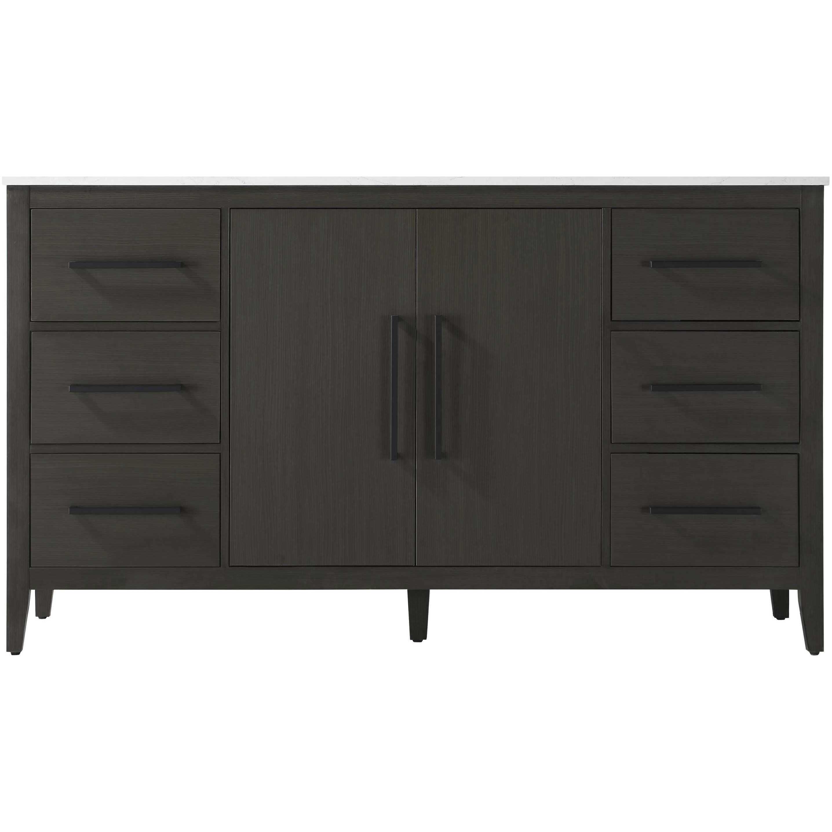 Millie 60 X 35 inch Mocha Brown Bathroom Vanity Cabinet