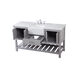Clement 60 X 22 X 34 inch Grey Bathroom Vanity Cabinet