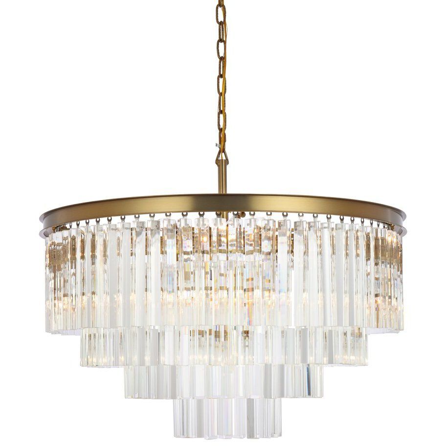 Sydney 17 Light 32 inch Satin Gold Chandelier Ceiling Light