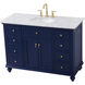 Otto 48 X 21 X 35 inch Blue Vanity Sink Set