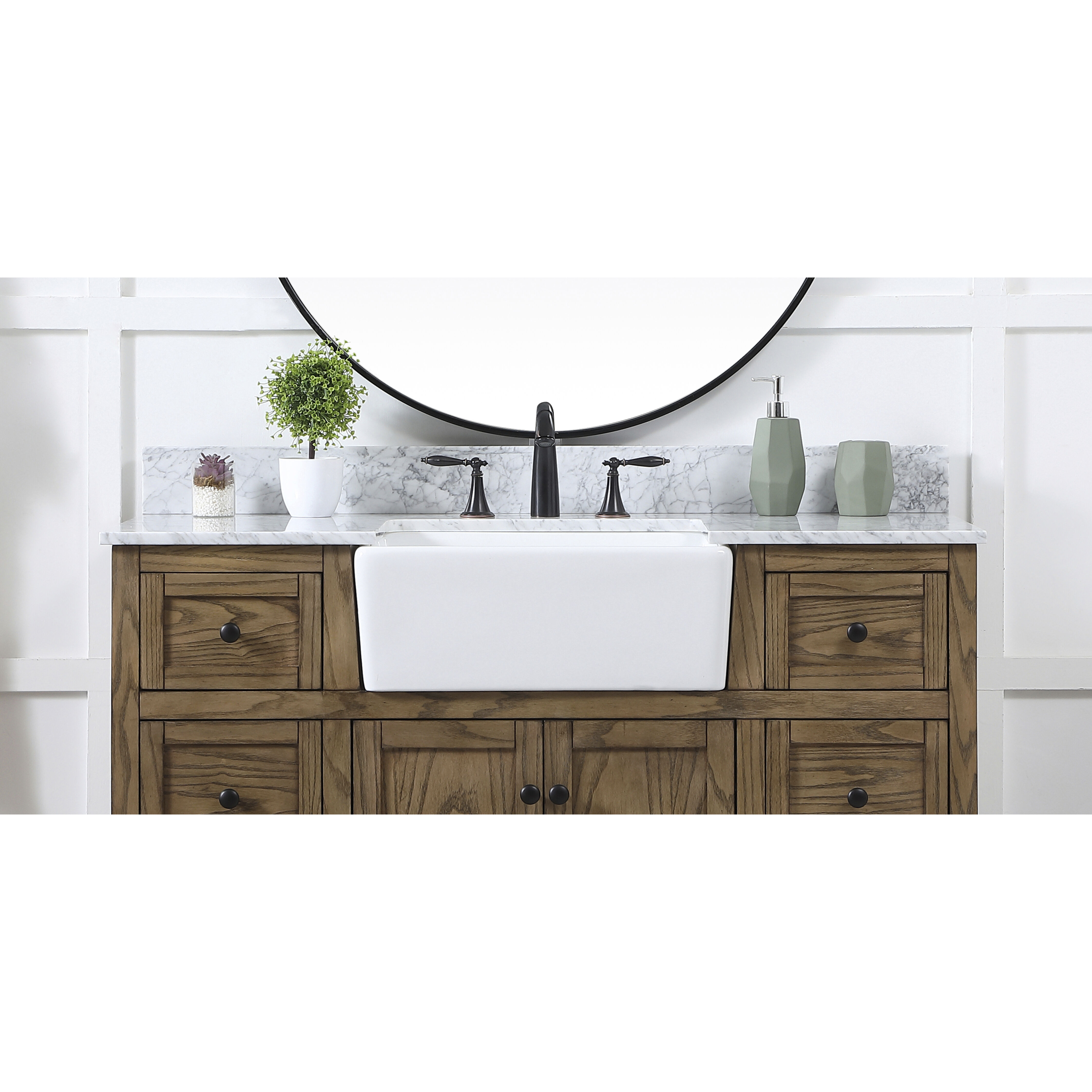 Backsplash 48 X 1 X 4 inch Carrara White Bathroom Vanity Backsplash