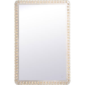Evelyn 36 X 24 inch Chrome Lighted Wall Mirror