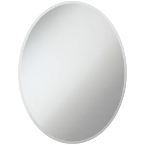 Modern 36 X 28 inch Clear Wall Mirror, Oval