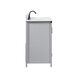 Grant 42 X 19 X 34 inch Grey Vanity Sink Set