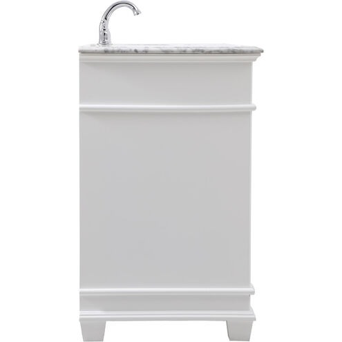 Wesley 60 X 22 X 35 inch White Vanity Sink Set