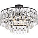 Mila 5 Light 20 inch Black Flush Mount Ceiling Light