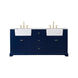 Franklin 72 X 22 X 35 inch Blue Bathroom Vanity Cabinet