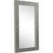 Oullette 36 X 20 inch Chevron Wall Mirror