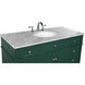 Park Avenue 48 X 22 X 35 inch Green Vanity Sink Set