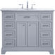 Americana 84 X 22 X 70 inch Light Grey Vanity Sink Set