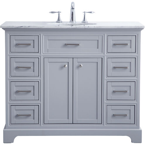 Americana 84 X 22 X 70 inch Light Grey Vanity Sink Set