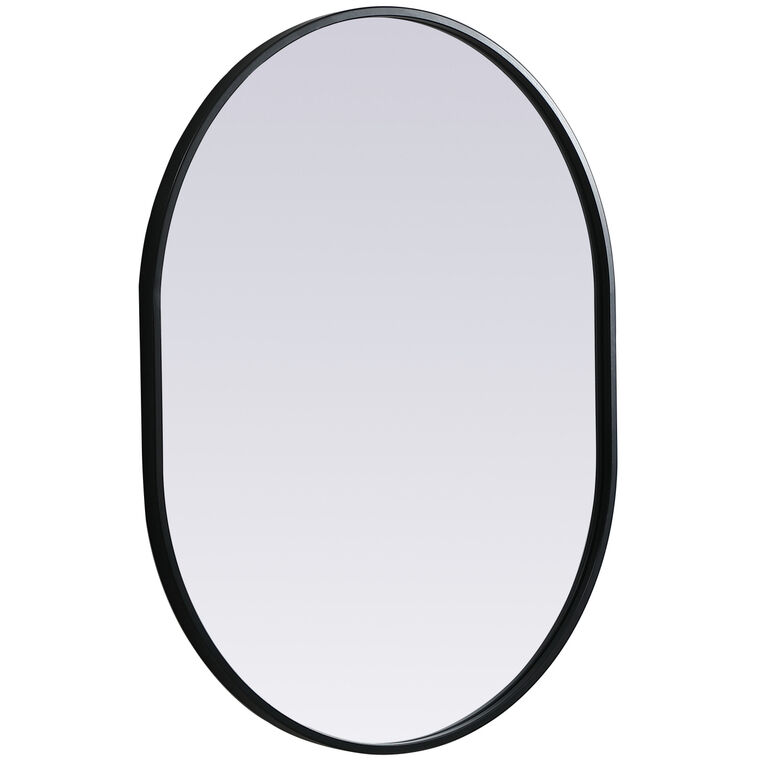 Asha 30 X 24 inch Black Mirror in 24 x 30