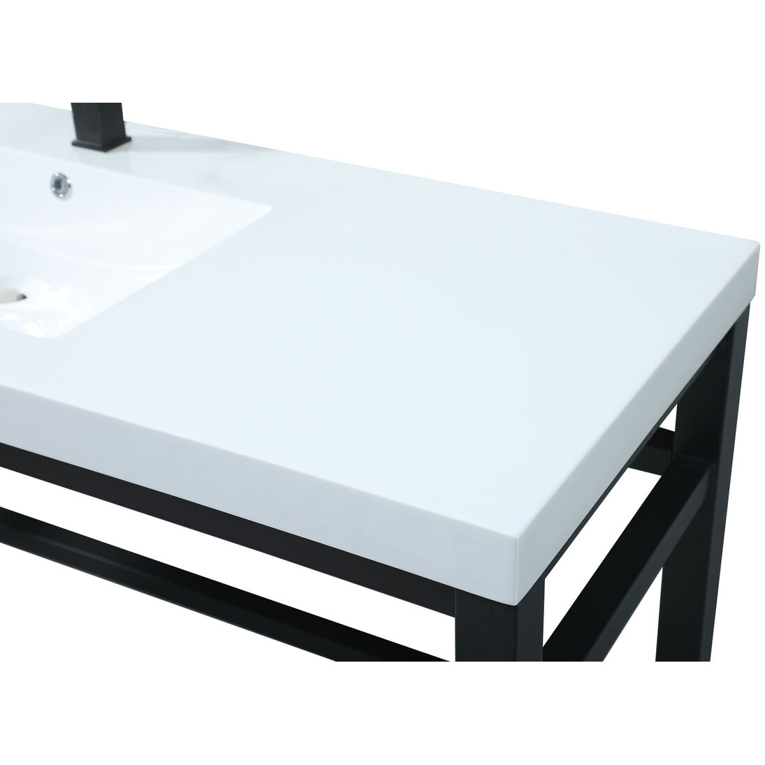 Raya 60 X 22 X 32 inch Black Vanity Sink Set