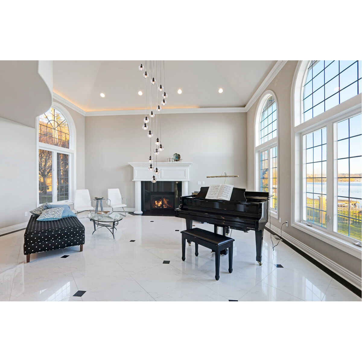 Eren 18 Light 20 inch Black Pendant Ceiling Light