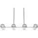 Eren 8 Light 8 inch Chrome Pendant Ceiling Light