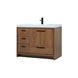 Wyatt 42 X 22 X 34 inch Walnut Brown Vanity Sink Set